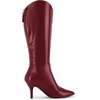 image:imageAllegra K Women Stiletto Heel Pointy Toe Knee High Back Zip BootBurgundy