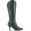 image:imageAllegra K Women Stiletto Heel Pointy Toe Knee High Back Zip BootDark Green