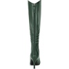 image:imageAllegra K Women Stiletto Heel Pointy Toe Knee High Back Zip BootDark Green