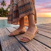 image:imageAllegra K Women Woven Rattan Flat Slip on Slide SlippersBeige