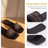image:imageAllegra K Women Woven Rattan Flat Slip on Slide SlippersBlack