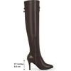 image:imageAllegra K Womens Buckle Over Knee High Boots Thigh High Heel BootsCoffee