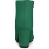 image:imageAllegra K Womens Chunky Heels Pointy Toe Ankle BootsGreen