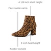 image:imageAllegra K Womens Chunky Heels Pointy Toe Ankle BootsLeopard