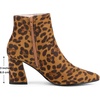 image:imageAllegra K Womens Chunky Heels Pointy Toe Ankle BootsLeopard