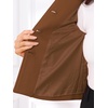 image:imageAllegra K Womens Crop Pea Coat Turn Down Single Breasted Winter OutwearDark Brown