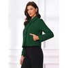 image:imageAllegra K Womens Crop Pea Coat Turn Down Single Breasted Winter OutwearDark Green