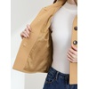 image:imageAllegra K Womens Crop Pea Coat Turn Down Single Breasted Winter OutwearKhaki