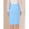 image:imageAllegra K Womens Dressy Bodycon Wrap Skirt Business Casual Pencil SkirtsLight Blue