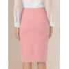 image:imageAllegra K Womens Dressy Bodycon Wrap Skirt Business Casual Pencil SkirtsPink