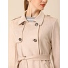 image:imageAllegra K Womens Faux Suede Trench Coat Double Breasted Jacket with BeltApricot