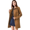 image:imageAllegra K Womens Faux Suede Trench Coat Double Breasted Jacket with BeltBrown