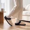 image:imageAllegra K Womens Fuzzy Flat Non Slip Warm Slip on SlippersBeige