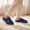 image:imageAllegra K Womens Fuzzy Flat Non Slip Warm Slip on SlippersDark Blue