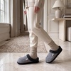 image:imageAllegra K Womens Fuzzy Flat Non Slip Warm Slip on SlippersGrey