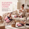 image:imageAllegra K Womens Fuzzy Flat Non Slip Warm Slip on SlippersPink