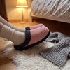 image:imageAllegra K Womens Fuzzy Flat Non Slip Warm Slip on SlippersPink