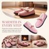 image:imageAllegra K Womens Fuzzy House Shoes Flat Bow Backless SlippersPink