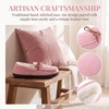 image:imageAllegra K Womens Fuzzy House Shoes Flat Bow Backless SlippersPink