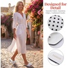 image:imageAllegra K Womens Polka Dot Bow Decor Flat Slip on Slide Shopping SlippersWhite