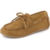 image:imageAllegra K Women Faux Suede Closed Toe Slip on Lace Up LoafersBrown