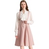 image:imageAllegra K Women High Waist Suspender A Line Midi Skater DressLight Pink