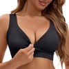 image:imageAllegra K Women Nursing Bra Crossover Maternity PulloverBlack