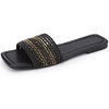 image:imageAllegra K Women Woven Rattan Flat Slip on Slide SlippersBlack