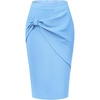 image:imageAllegra K Womens Dressy Bodycon Wrap Skirt Business Casual Pencil SkirtsLight Blue