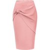 image:imageAllegra K Womens Dressy Bodycon Wrap Skirt Business Casual Pencil SkirtsPink