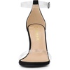 image:imageAllegra K Women Faux Suede Clear Open Toe Ankle Strap Stiletto Heel SandalsBlack
