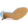 image:imageAllegra K Women Faux Suede Clear Open Toe Ankle Strap Stiletto Heel SandalsSky Blue