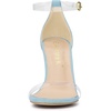 image:imageAllegra K Women Faux Suede Clear Open Toe Ankle Strap Stiletto Heel SandalsSky Blue