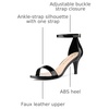 image:imageAllegra K Womens Open Toe Sandals Kitten HeeledBlack