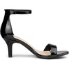 image:imageAllegra K Womens Open Toe Sandals Kitten HeeledBlack