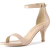 image:imageAllegra K Womens Open Toe Sandals Kitten HeeledBeige