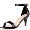 image:imageAllegra K Womens Open Toe Sandals Kitten HeeledBlack
