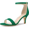 image:imageAllegra K Womens Open Toe Sandals Kitten HeeledGreen