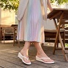 image:imageAllegra K Womens Casual Wedge Heel Thong Slip on Sandals Flip FlopsBeige