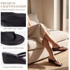 image:imageAllegra K Womens Casual Wedge Heel Thong Slip on Sandals Flip FlopsBlack