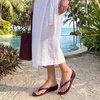 image:imageAllegra K Womens Casual Wedge Heel Thong Slip on Sandals Flip FlopsBurgundy