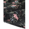 image:imageAllegra K Womens Floral Printed Flutter Short Sleeve V Neck Chiffon DressBlack Floral