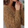 image:imageAllegra K Womens V Neck Hollow Out Pull on Lantern Long Sleeve Mini DressCamel