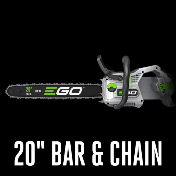 EGO CS2000 20-Inch 56-Volt Lithium-ion Cordless Chainsaw with Digital Display and LED Work Light, Battery and Charger not Included)