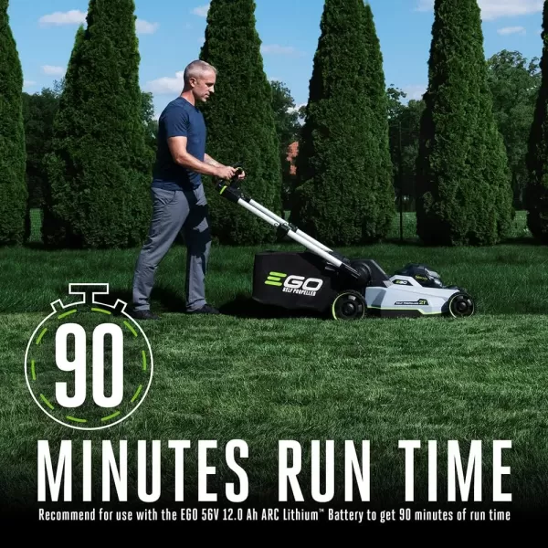 EGO POWER+ LM2110 21-Inch 56-Volt Cordless Brushless Push Lawn Mower, Battery and Charger not Included, Black