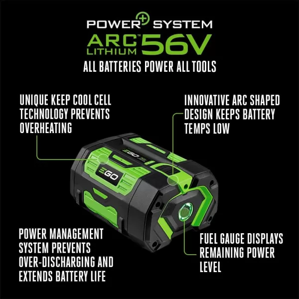 EGO Power+ BA5600T 56-Volt 10.0 Ah Battery with Upgraded Fuel Gauge 