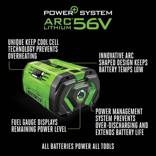 EGO Power+ BA5600T 56-Volt 10.0 Ah Battery with Upgraded Fuel Gauge 