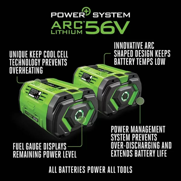 EGO Power+ BA5600T 56-Volt 10.0 Ah Battery with Upgraded Fuel Gauge )