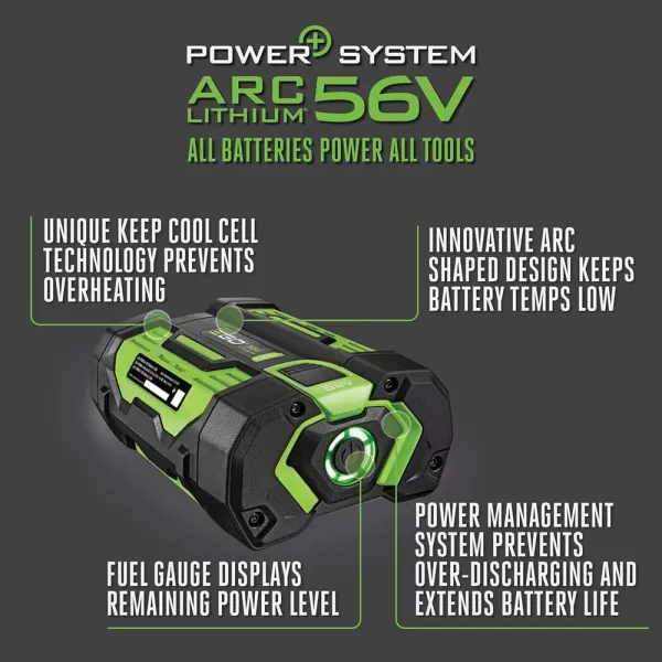 EGO Power+ BA5600T 56-Volt 10.0 Ah Battery with Upgraded Fuel Gauge 