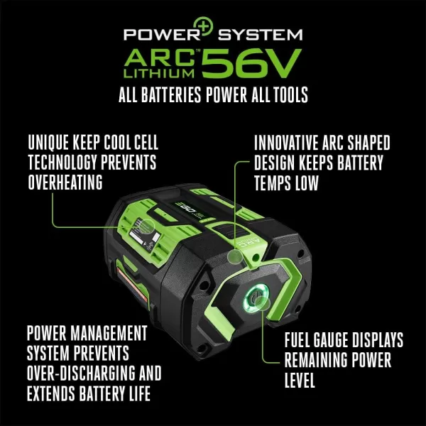 EGO Power+ BA5600T 56-Volt 10.0 Ah Battery with Upgraded Fuel Gauge 